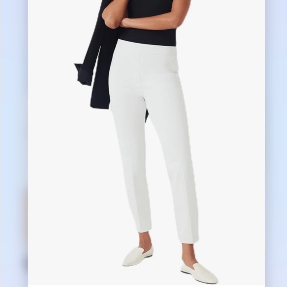 SPANX Slim Straight Classic White Pants, Size L, NWT